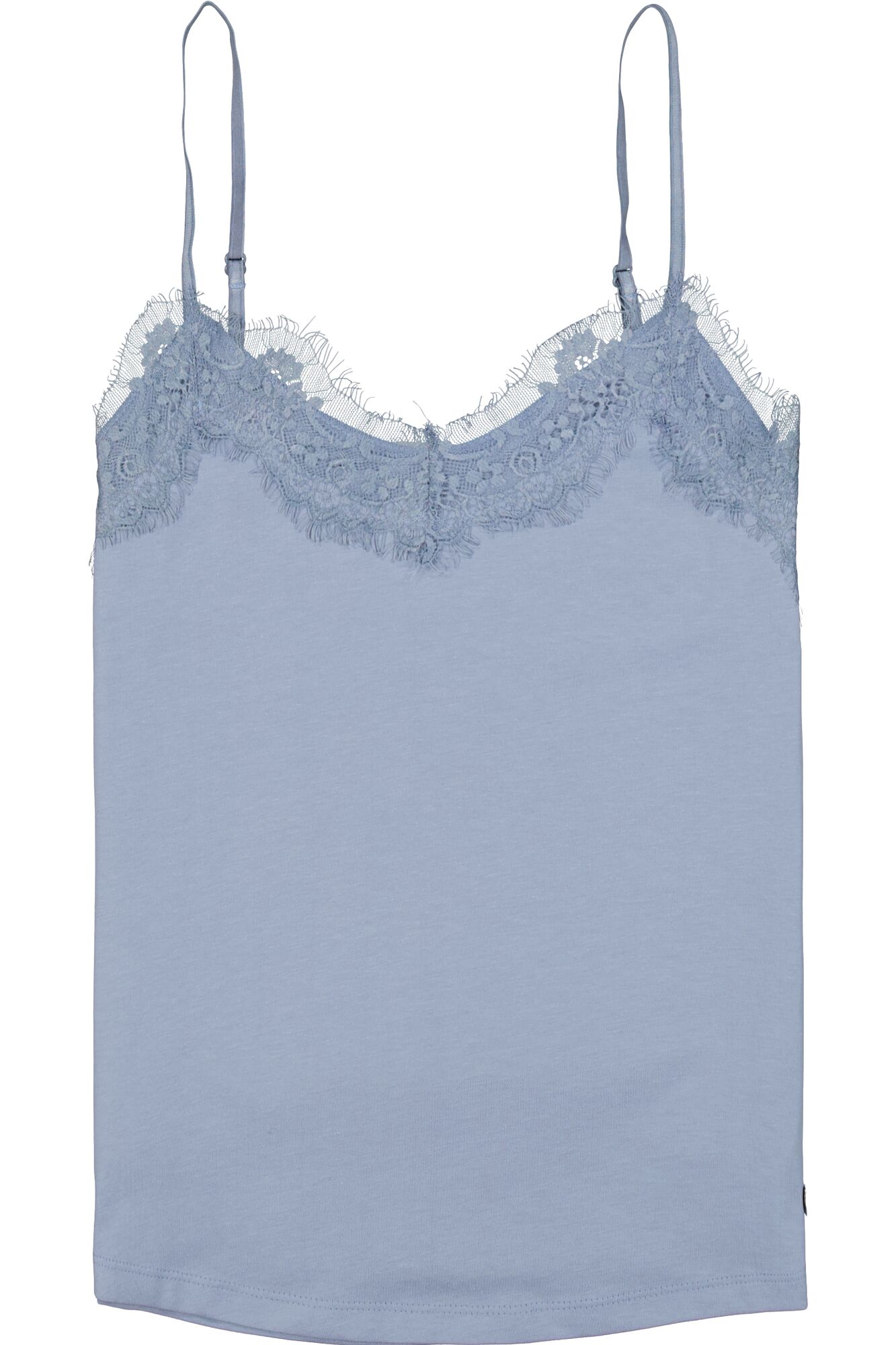 Light blue top with lace | GARCIA