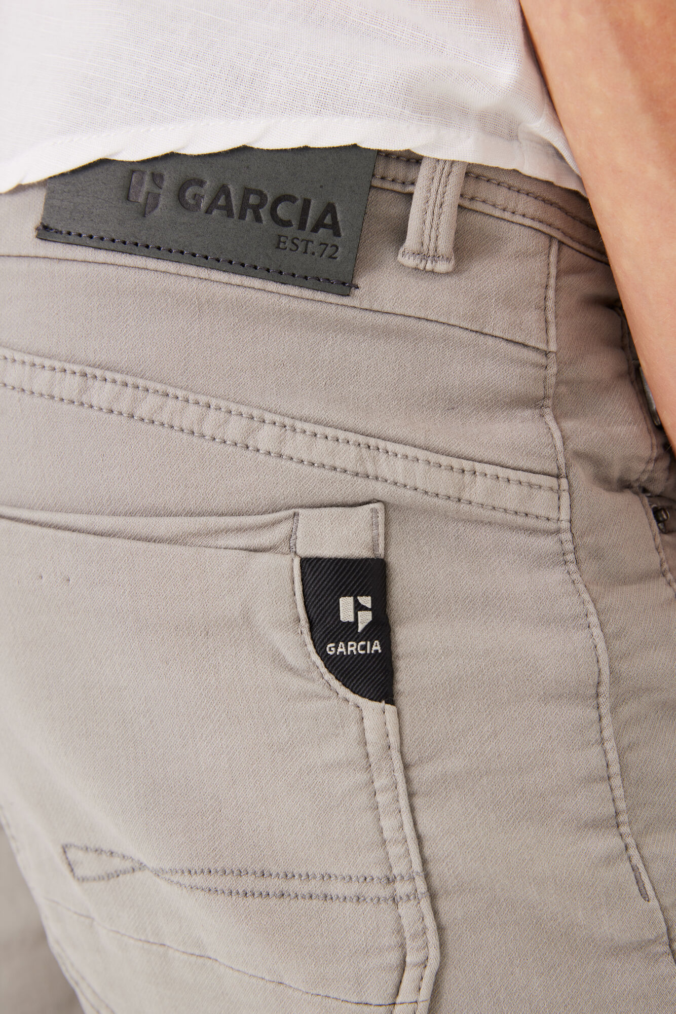 Rocko 695 Slim Denim Shorts - Gray | GARCIA