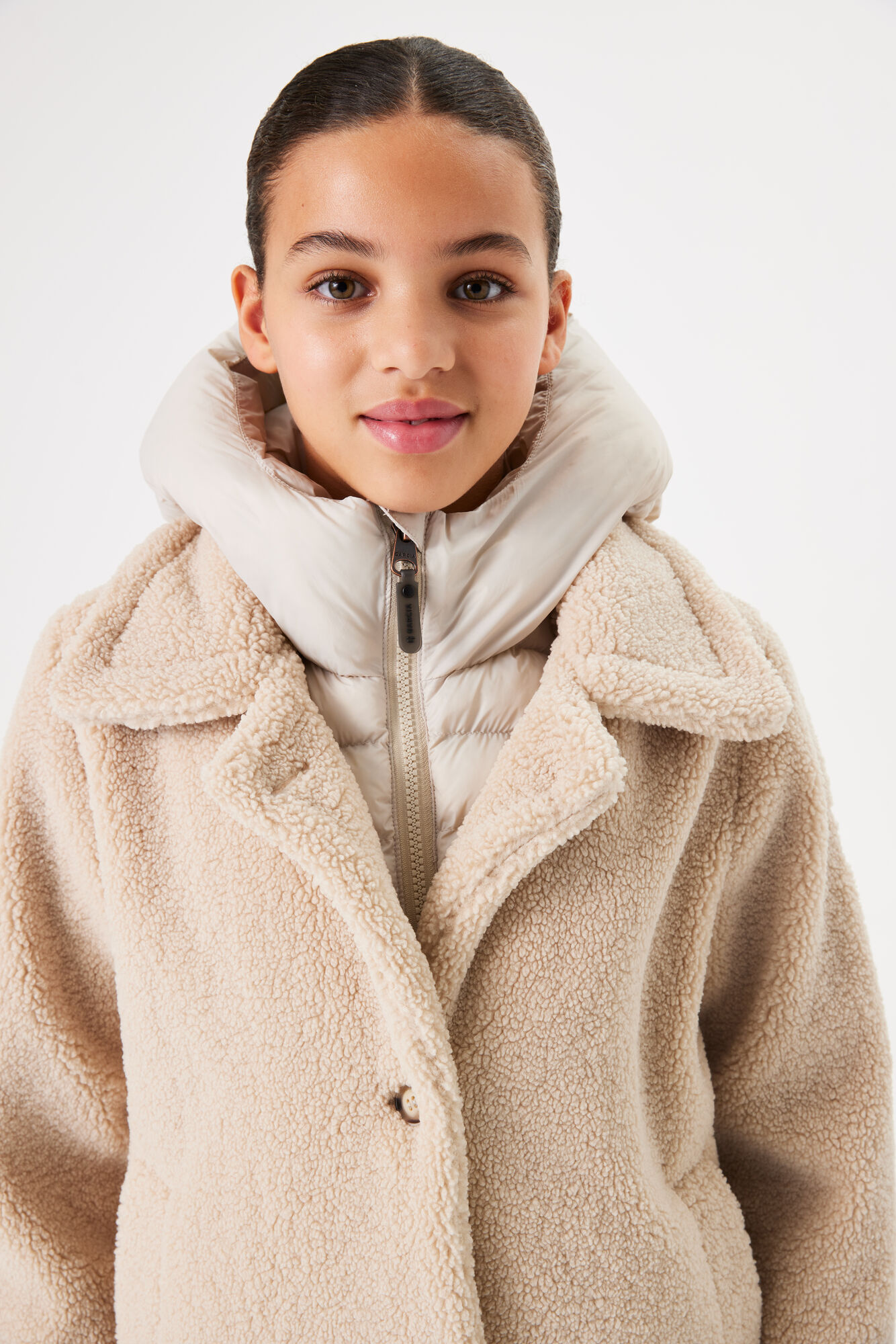 READYMADE TEDDY JACKET 2 ベージュ gj420808-4240-onmodel-front-