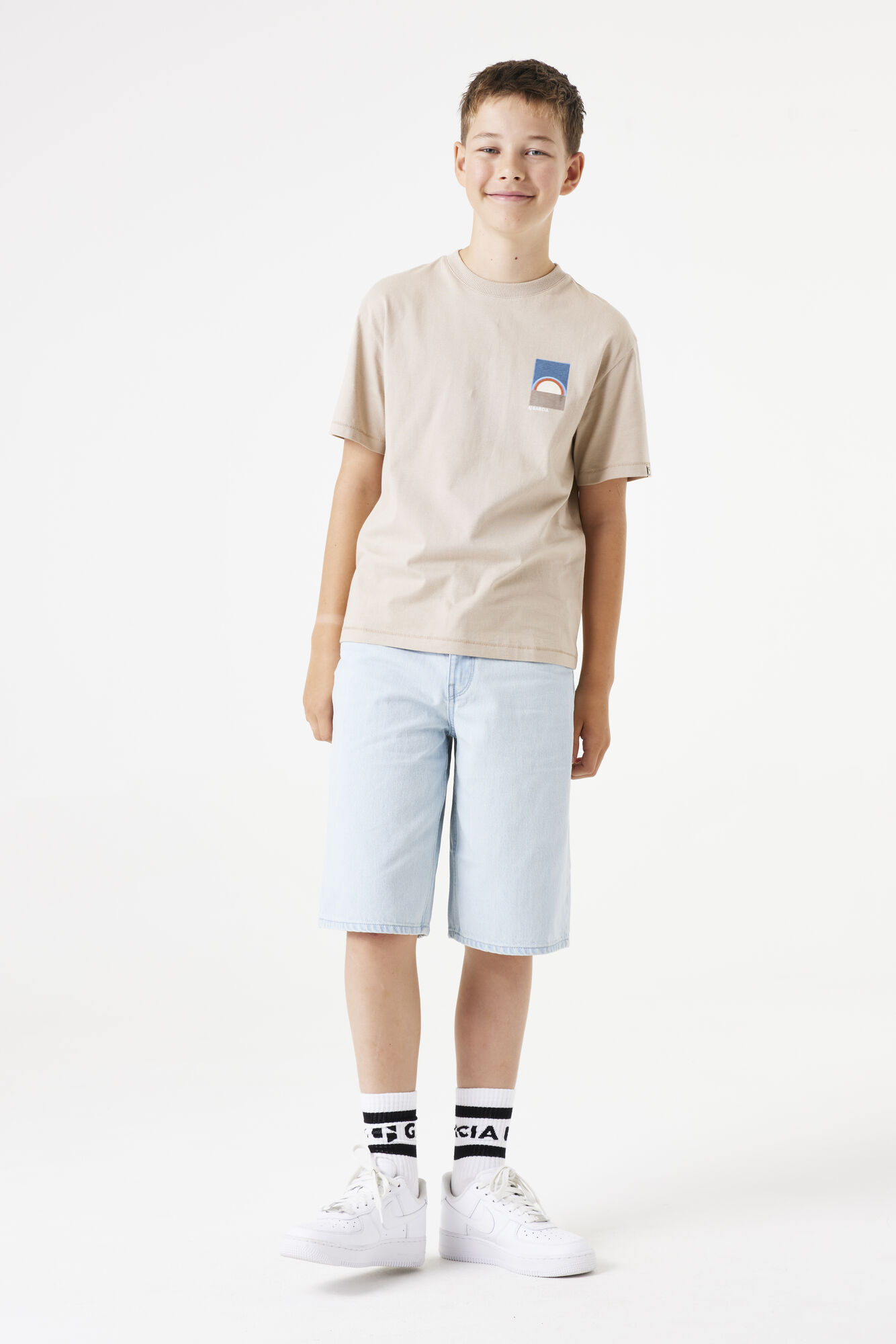 Jaysen 394 Baggy Denim Shorts - Bleached | GARCIA