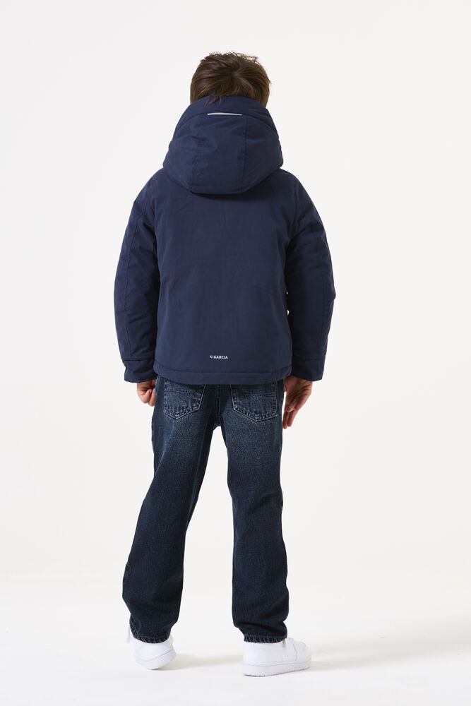 functionele doorgestikte jas, duurzaamheid, blouson, met gerecyclede materialen, tot 7XL, navy blauw | Ulla Popken
