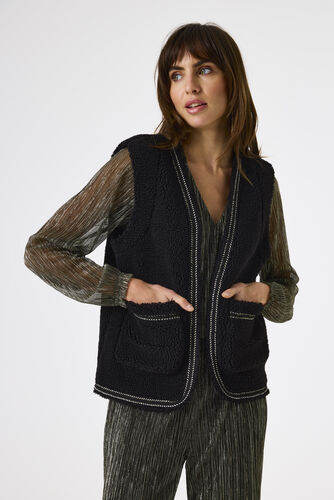 GARCIA TEDDY GILET ZWART