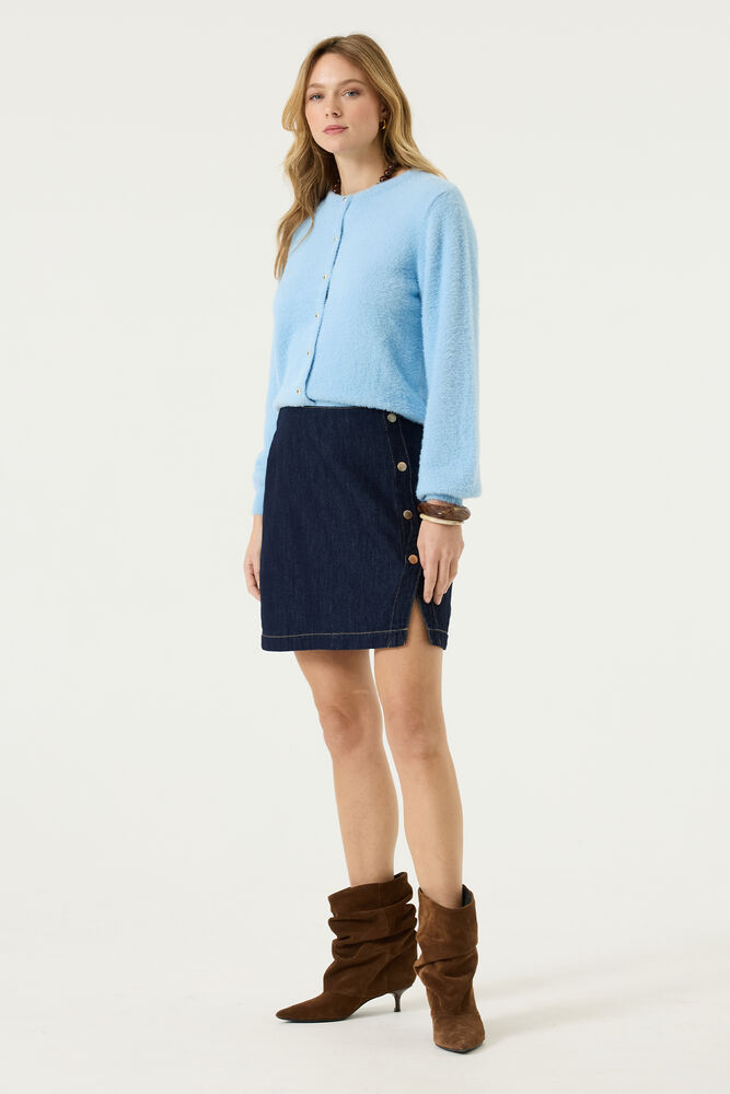 GARCIA Dames Effen Rok Blauw