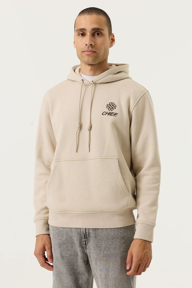 Chief hoodie gebroken wit