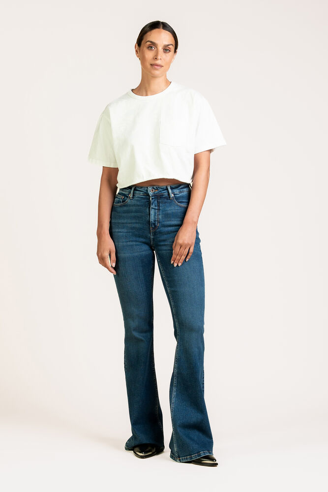 Kuyichi lisette flare clean blue